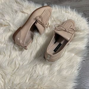 COPY - ZARA BASIC Tassel Pearl Flat Loafer